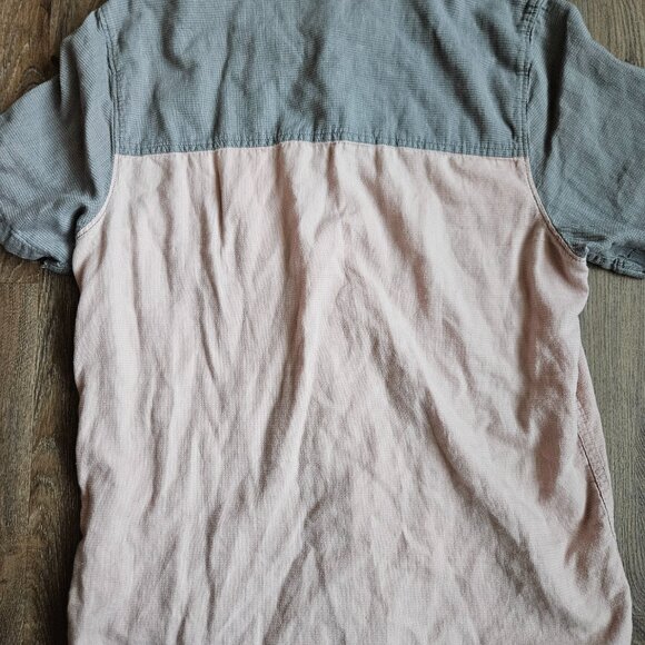 Vans Colorblock Short Sleeve Button-Up Shirt Mens Medium Retro Y2K Skater 90s - Picture 2 of 6